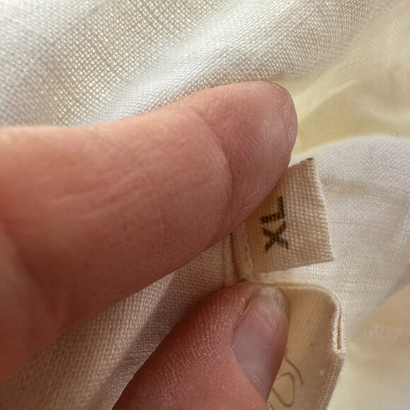 REISTOR Linen-like Cupro White Blazer Shirt Jacket Size XL - Picture 11 of 12